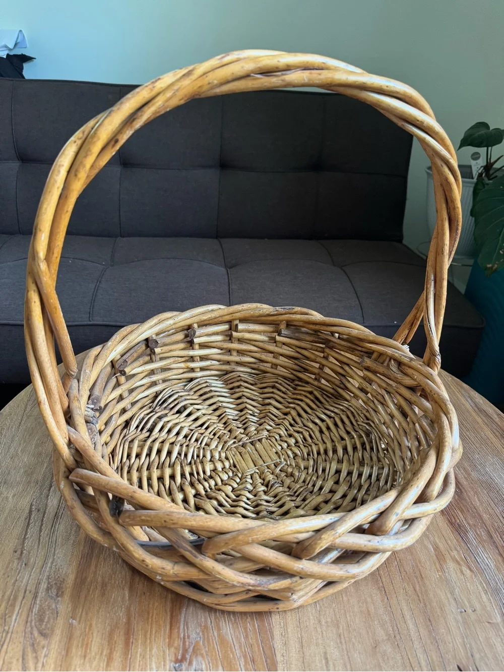 Woven wicker Decorative Basket - Natural Brown